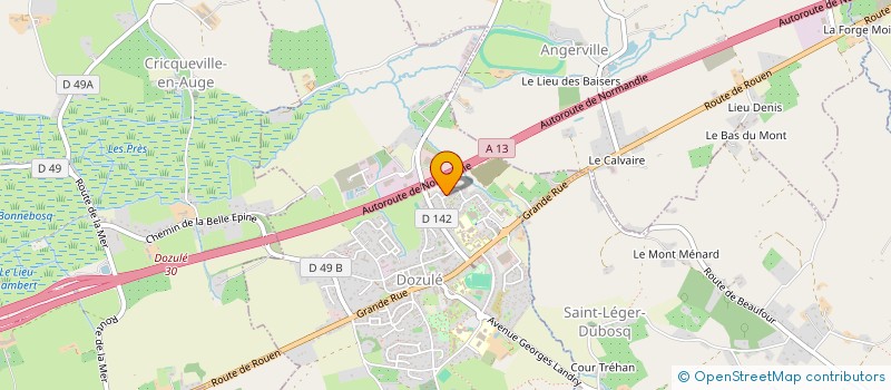 localisation de l'entreprise MONSIEUR PATRICE GROLLIER  DOZULE