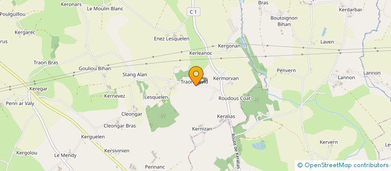 localisation de l'entreprise MONSIEUR PATRICE GUIAVARC'H  PLABENNEC