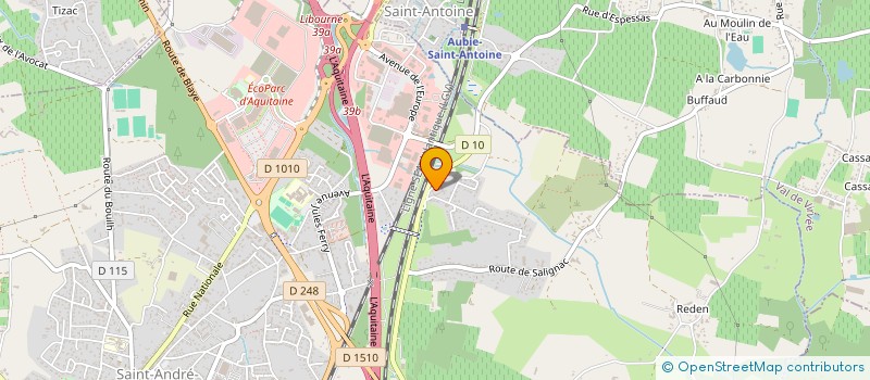 localisation de l'entreprise MONSIEUR PATRICE GUIBERT  SAINT-ANDRE-DE-CUBZAC