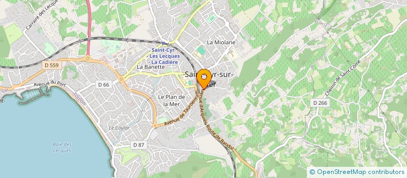localisation de l'entreprise MONSIEUR PATRICE GUIGUES à SAINT-CYR-SUR-MER