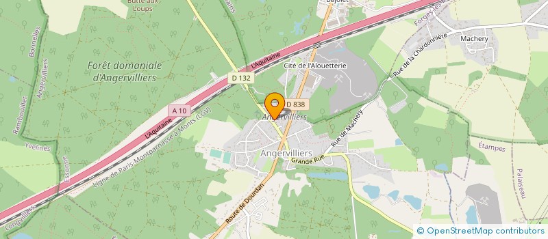 localisation de l'entreprise MONSIEUR PATRICE GUILLEMET  ANGERVILLIERS