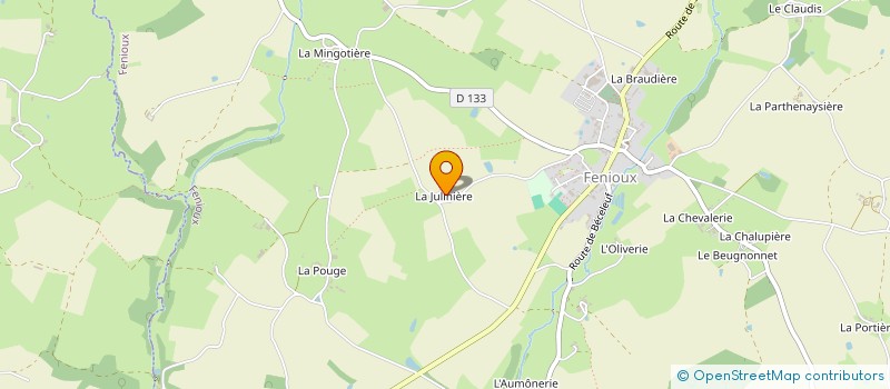 localisation de l'entreprise MONSIEUR PATRICE GUILLON  FENIOUX