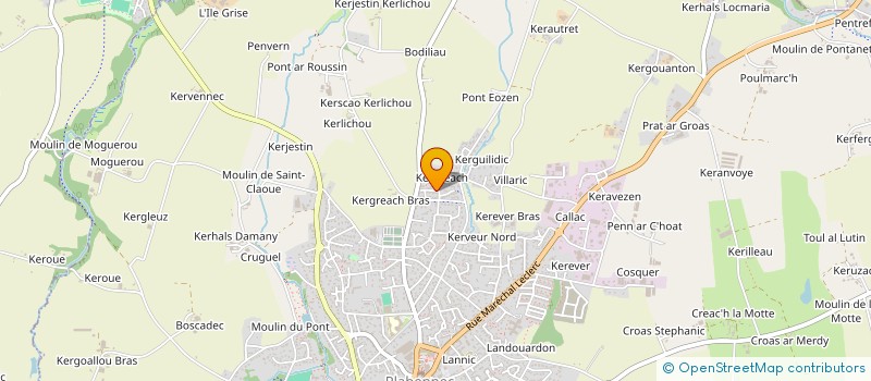 localisation de l'entreprise MONSIEUR PATRICE GUIVARCH à PLABENNEC