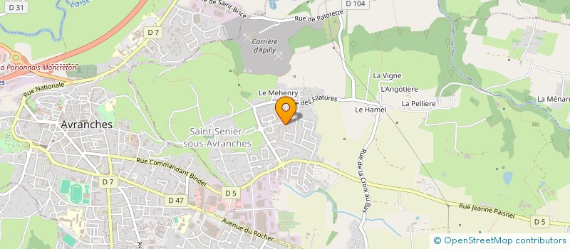 localisation de l'entreprise MONSIEUR PATRICE HALAIS  SAINT-SENIER-SOUS-AVRANCHES