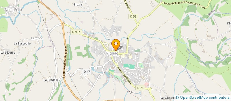 localisation de l'entreprise MONSIEUR PATRICE HERAIL  RIGNAC