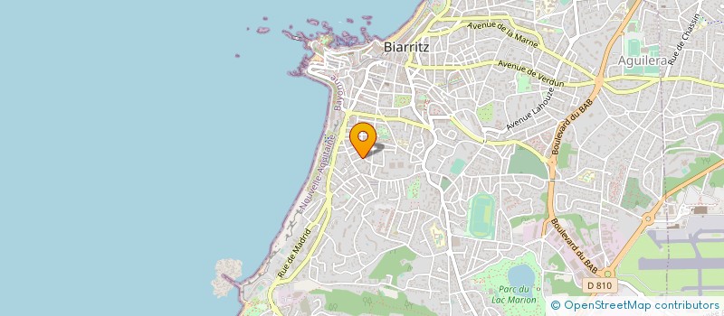 localisation de l'entreprise MONSIEUR PATRICE HERVELIN à BIARRITZ