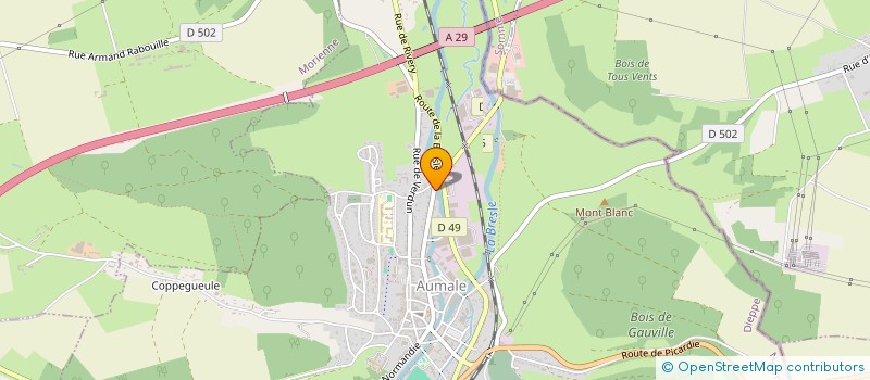 localisation de l'entreprise MONSIEUR PATRICE HERY  AUMALE