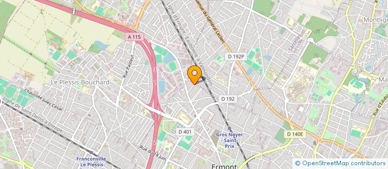 localisation de l'entreprise MONSIEUR PATRICE HEUDE  ERMONT