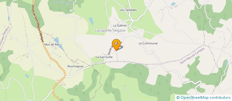 localisation de l'entreprise MONSIEUR PATRICE HOAREAU à LACAPELLE-SEGALAR