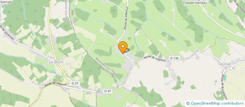 localisation de l'entreprise MONSIEUR PATRICE HOUGUE  SALVAGNAC