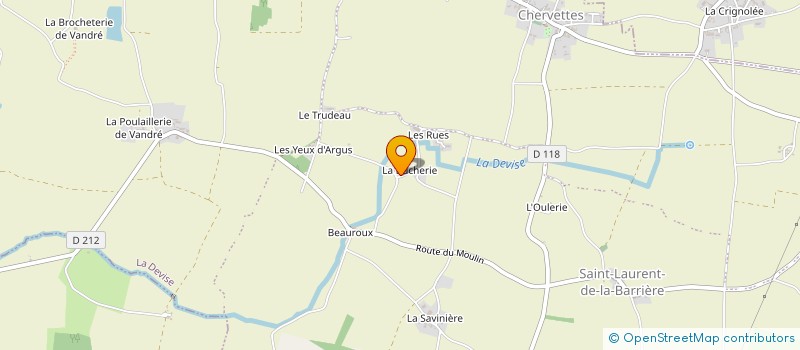 localisation de l'entreprise MONSIEUR PATRICE HOURDIN  LA DEVISE