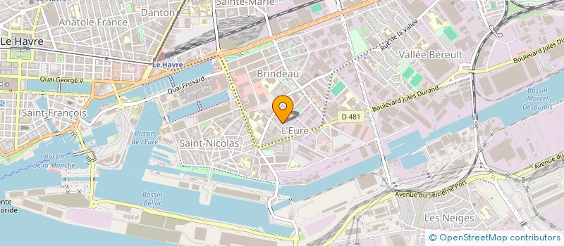 localisation de l'entreprise MONSIEUR PATRICE HUE  LE HAVRE