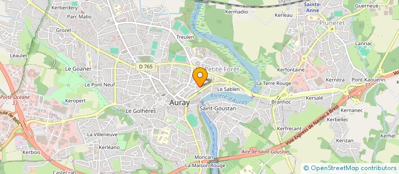 localisation de l'entreprise MONSIEUR PATRICE HUETTE à AURAY