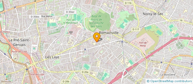 localisation de l'entreprise MONSIEUR PATRICE HUGUIER à ROMAINVILLE