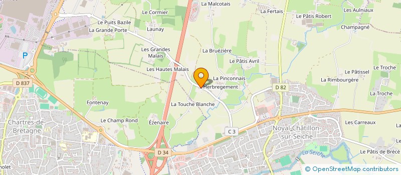 localisation de l'entreprise MONSIEUR PATRICE HUX  NOYAL-CHATILLON-SUR-SEICHE