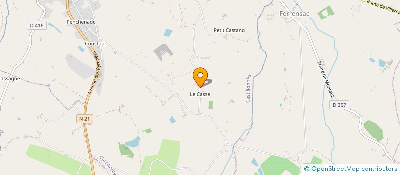 localisation de l'entreprise MONSIEUR PATRICE IGNACE  CASTILLONNES