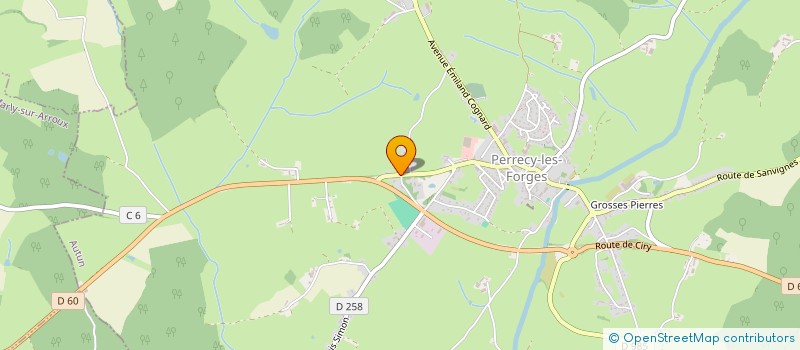 localisation de l'entreprise MONSIEUR PATRICE JACOB  PERRECY-LES-FORGES