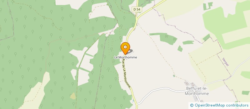 localisation de l'entreprise MONSIEUR PATRICE JACQUEMET  BEFFU-ET-LE-MORTHOMME