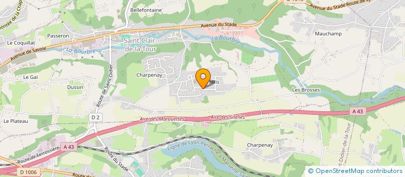 localisation de l'entreprise MONSIEUR PATRICE JEAN LUC GRUEL à SAINT-CLAIR-DE-LA-TOUR