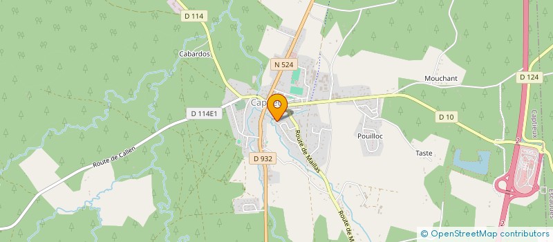 localisation de l'entreprise MONSIEUR PATRICE JOURDAN  CAPTIEUX