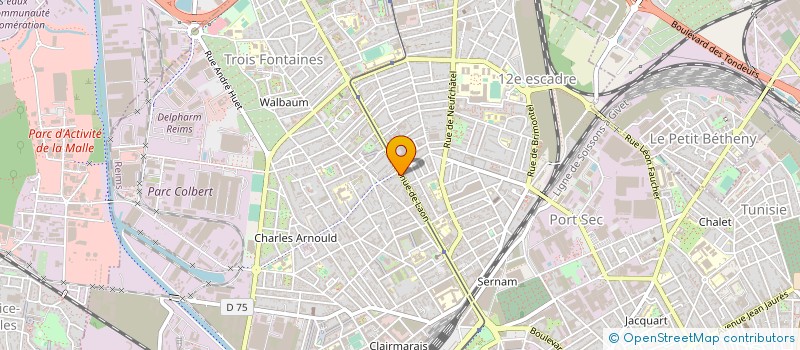 localisation de l'entreprise MONSIEUR PATRICE JOUVENEL  REIMS