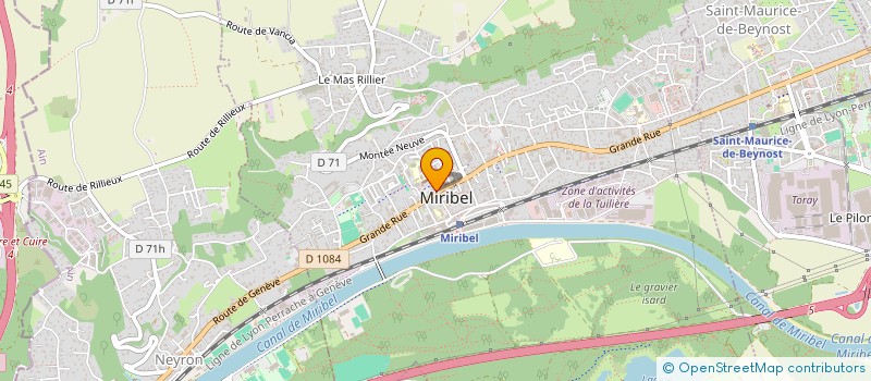 localisation de l'entreprise MONSIEUR PATRICE JOYET à MIRIBEL