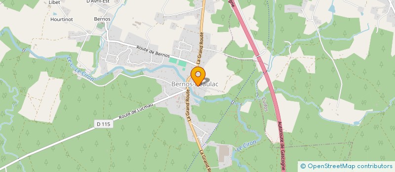 localisation de l'entreprise MONSIEUR PATRICE JULIEN  BERNOS-BEAULAC