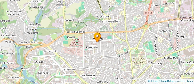 localisation de l'entreprise MONSIEUR PATRICE KERDONCUFF à BREST