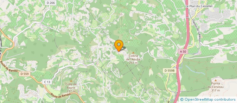 localisation de l'entreprise MONSIEUR PATRICE KONRAD  LA CADIERE-D'AZUR