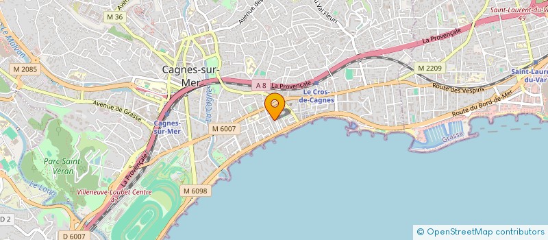 localisation de l'entreprise MONSIEUR PATRICE KRUMEICH à CAGNES-SUR-MER