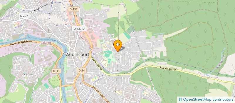 localisation de l'entreprise MONSIEUR PATRICE L'HUILLIER à AUDINCOURT