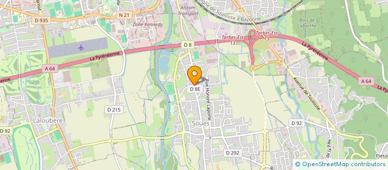 localisation de l'entreprise MONSIEUR PATRICE LABARRE  SOUES