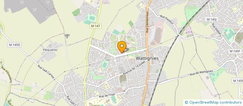 localisation de l'entreprise MONSIEUR PATRICE LABELLE  WATTIGNIES