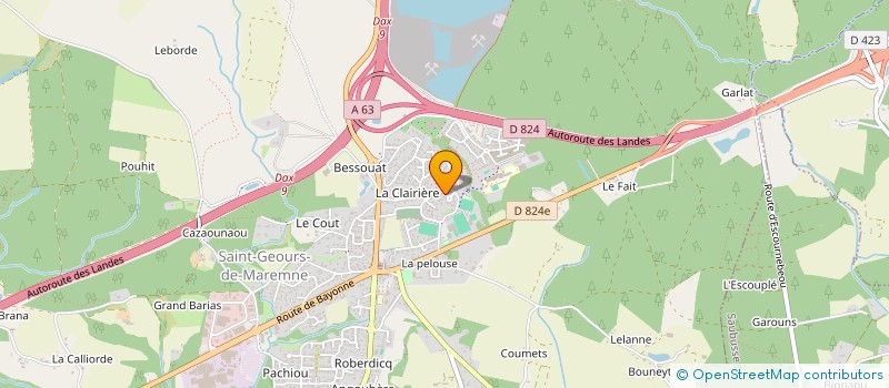 localisation de l'entreprise MONSIEUR PATRICE LACAZE à SAINT-GEOURS-DE-MAREMNE