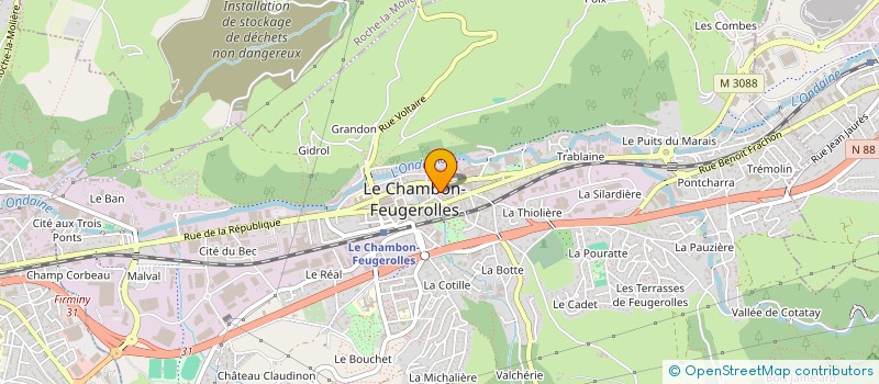 localisation de l'entreprise MONSIEUR PATRICE LAFFARRE à LE CHAMBON-FEUGEROLLES