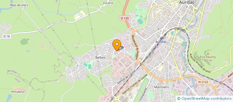 localisation de l'entreprise MONSIEUR PATRICE LAFON à AURILLAC