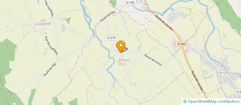 localisation de l'entreprise MONSIEUR PATRICE LAGAU LACROUTS  HOURS