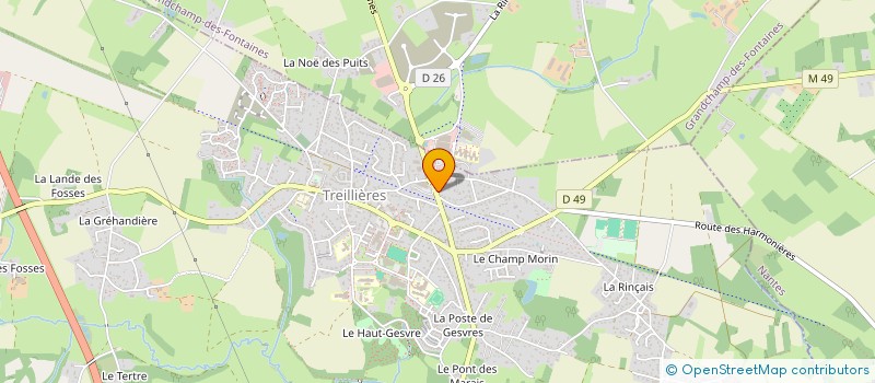 localisation de l'entreprise MONSIEUR PATRICE LAINE  TREILLIERES