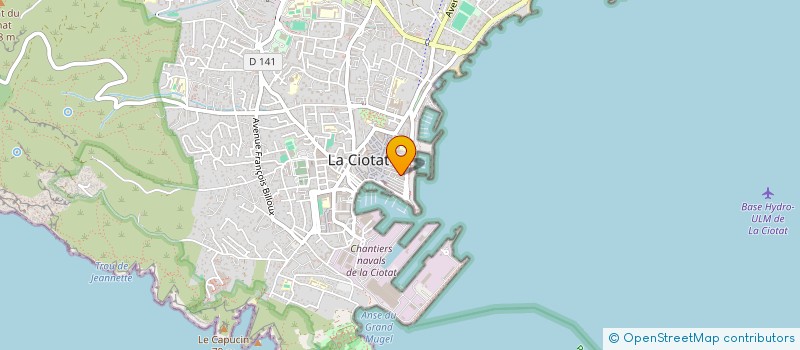 localisation de l'entreprise MONSIEUR PATRICE LANGELLO  LA CIOTAT