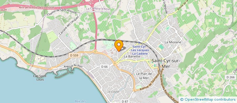 localisation de l'entreprise MONSIEUR PATRICE LAPORTE à SAINT-CYR-SUR-MER