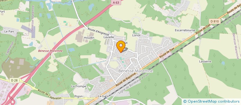 localisation de l'entreprise MONSIEUR PATRICE LASSUS  BENESSE-MAREMNE