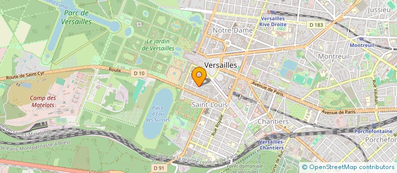 localisation de l'entreprise MONSIEUR PATRICE LAURIOZ à VERSAILLES