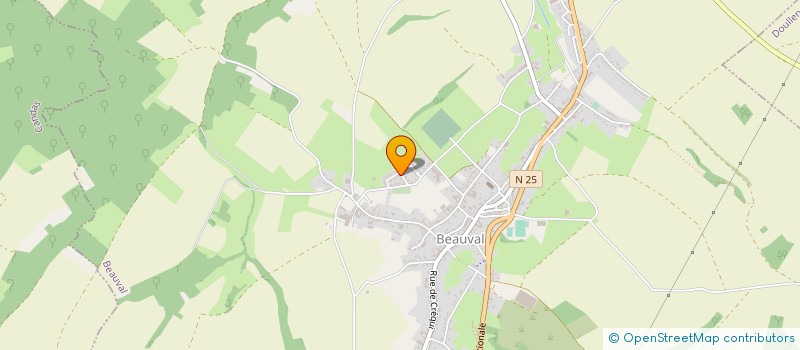 localisation de l'entreprise MONSIEUR PATRICE LAVALLARD  BEAUVAL