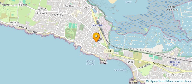 localisation de l'entreprise MONSIEUR PATRICE LAZAREFF  LE CROISIC