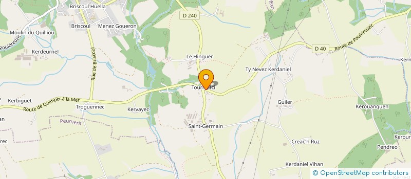 localisation de l'entreprise MONSIEUR PATRICE LE BRUN  PLOGASTEL-SAINT-GERMAIN