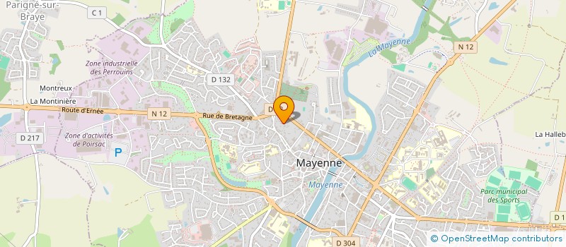 localisation de l'entreprise MONSIEUR PATRICE LE CHARTRE  MAYENNE