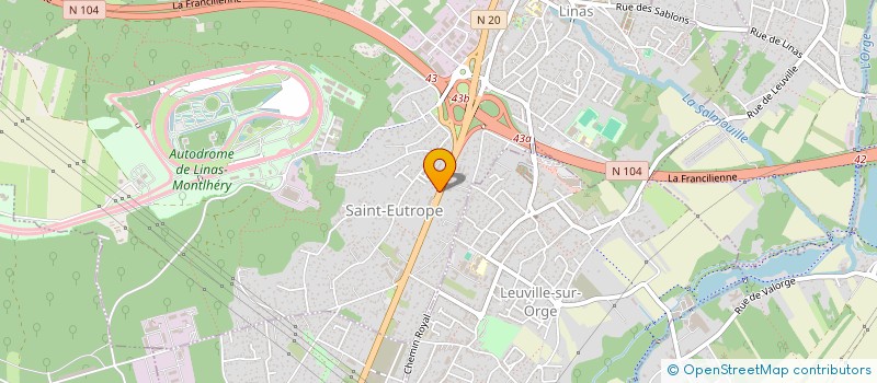 localisation de l'entreprise MONSIEUR PATRICE LE GOADEC à LINAS
