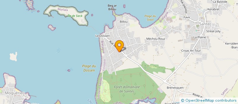 localisation de l'entreprise MONSIEUR PATRICE LE GUEN  SANTEC
