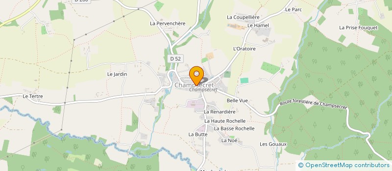 localisation de l'entreprise MONSIEUR PATRICE LE JUEZ à CHAMPSECRET