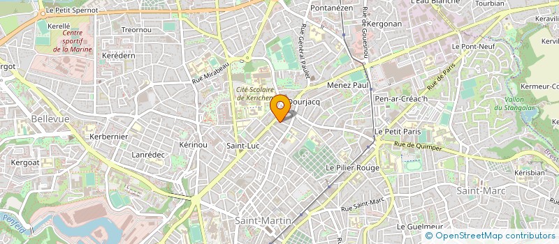localisation de l'entreprise MONSIEUR PATRICE LE MEUR à BREST